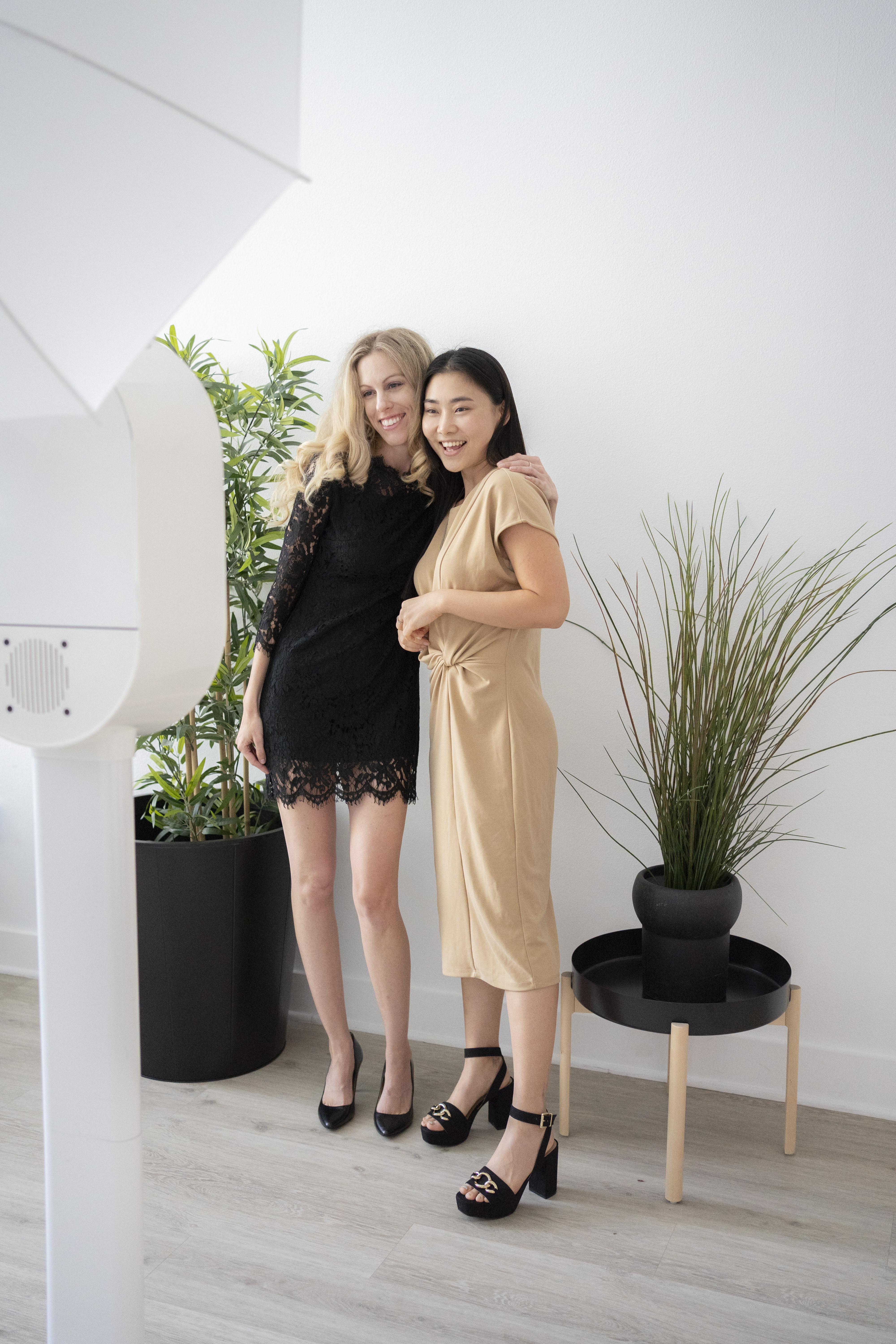 Corporate photo booth setup
